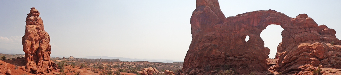 the Turret Arch at  Arches National Park